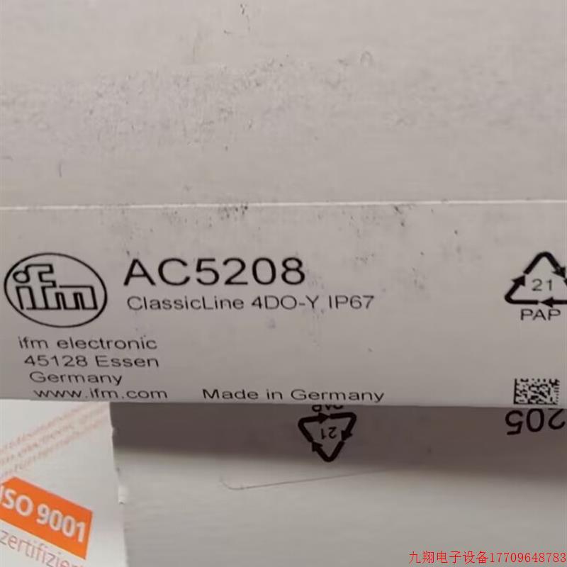 拍前询价:IFM AC5208 AC5210 AC5211 AC5213 全新原装正品易福门