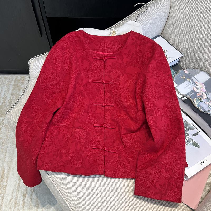 棉麻刺绣外套蜜雯琪新中式国风