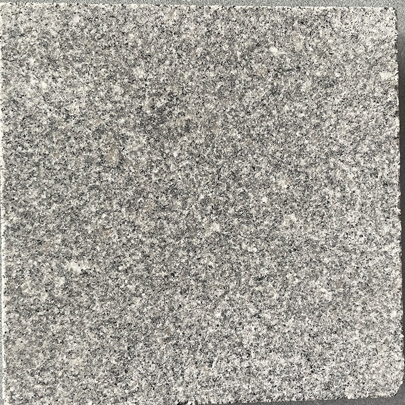 火烧面芝麻白灰黑火烧板花岗岩石材地砖   天然大理石麻石路沿石