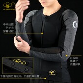 CC夏季 讬机车男透气防摔通勤气流越野服 骑行服骑行护甲衣摩托