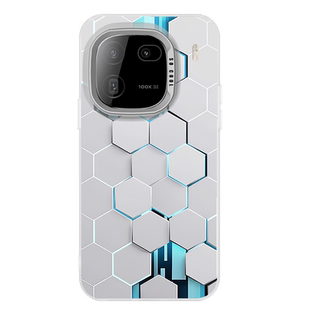 适用iqoo13手机壳新款iqoo12pro抗菌蜂巢vivo爱酷12彩银全包15防摔女爱酷硬壳高级感个性男生创意散热保护套