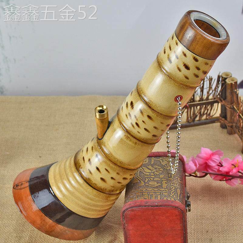 大铜嘴厚竹头水烟筒长短款大碌竹烟筒便携湛江化州云南水烟筒高档