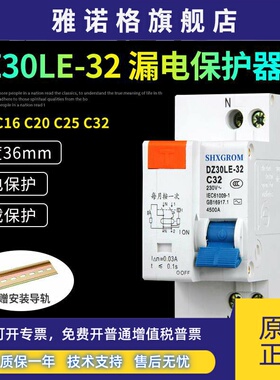 DZ30LE-32漏保小型漏电保护器DPN空气开 关漏电开 关空开 C16A20A
