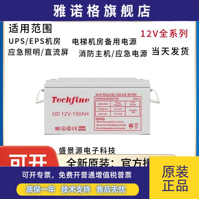 Techfine泰琪丰蓄电池12V120AH100AH65AH38AH/UPS/EPS/机房直流屏