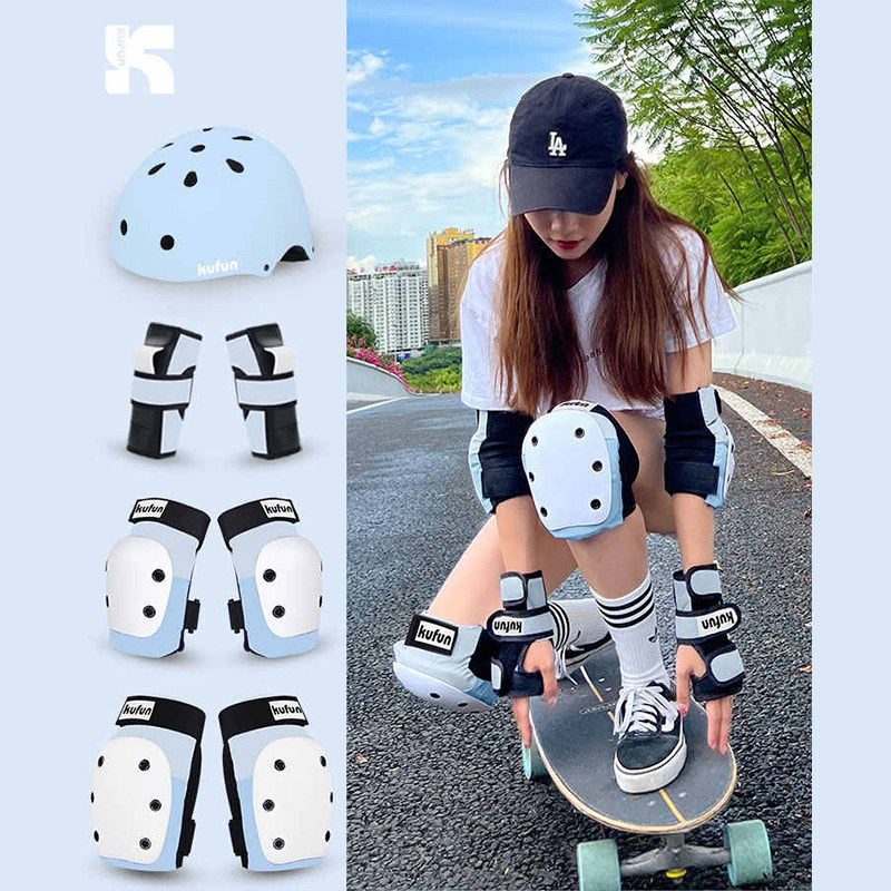 酷峰轮滑头盔护膝滑板护具成人儿童女男平衡车自行车骑行滑冰防护