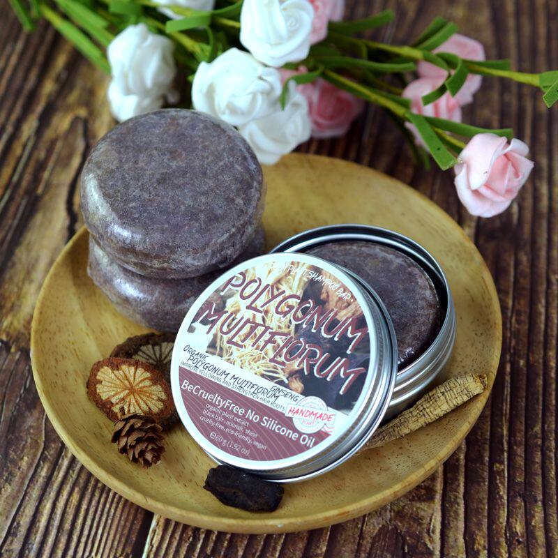 Buy 2 get 1 free Polygonum multiflorum ginseng shampoo soap
