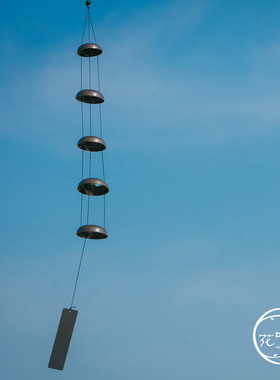 花听语五环风铃日式金属古典自然田园花园庭院民宿客栈乔迁礼物