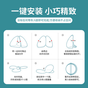 通用儿童宝宝蚊帐可折叠免安装 婴儿床蚊帐蒙古包全罩式 小床拼接床