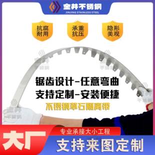不锈钢草石隔离带园林景观绿化带挡土板隔根板阻根带分隔带护栏