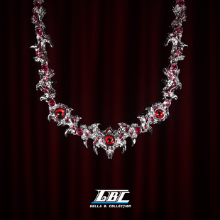 GBC古巴链寄生兽项链高级感轻奢红色血液小众项链男女款2025新款