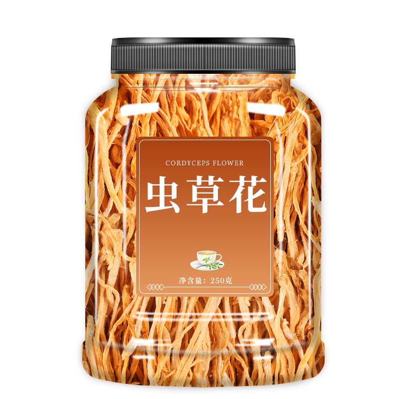 虫草花旗舰店干货特级野生正品250g新鲜菌包无硫孢子头菌种蛹虫草