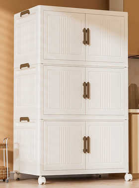 可折叠多功能多层加厚家用客厅宿舍出租屋衣物零食书籍玩具收纳柜