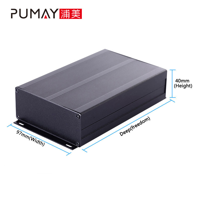 浦美97-40功放机箱壳 diy电压控制器铝型材外壳分体铝合金功放铝