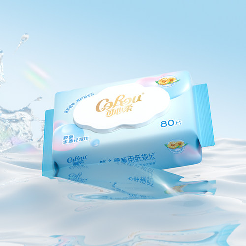 【天猫U先试用】可心柔宝宝专用纯水湿巾80抽1包