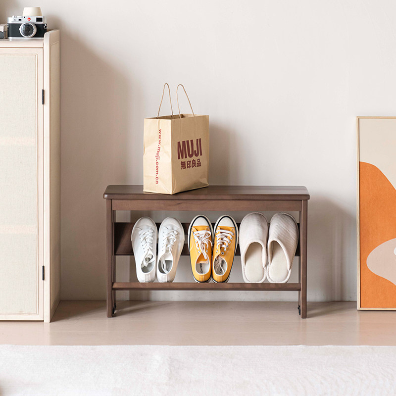 实木家用玄关窄换鞋凳门口超窄款穿鞋凳可坐鞋架小尺寸简约薄鞋柜_虎窝淘