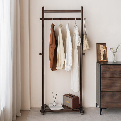 实木可移动高颜值衣帽架新品特惠
