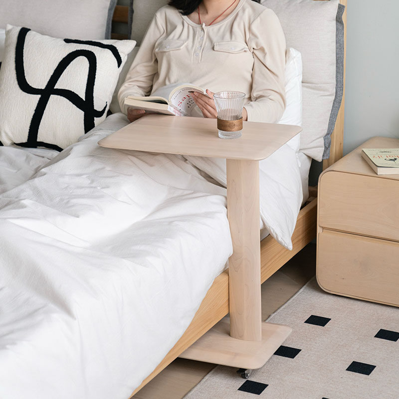 实木简约长方形带轮可移动小茶几边几小推车,住宅家具,移动边几/推车,淘宝优惠券,粉丝福利购,淘宝优惠卷