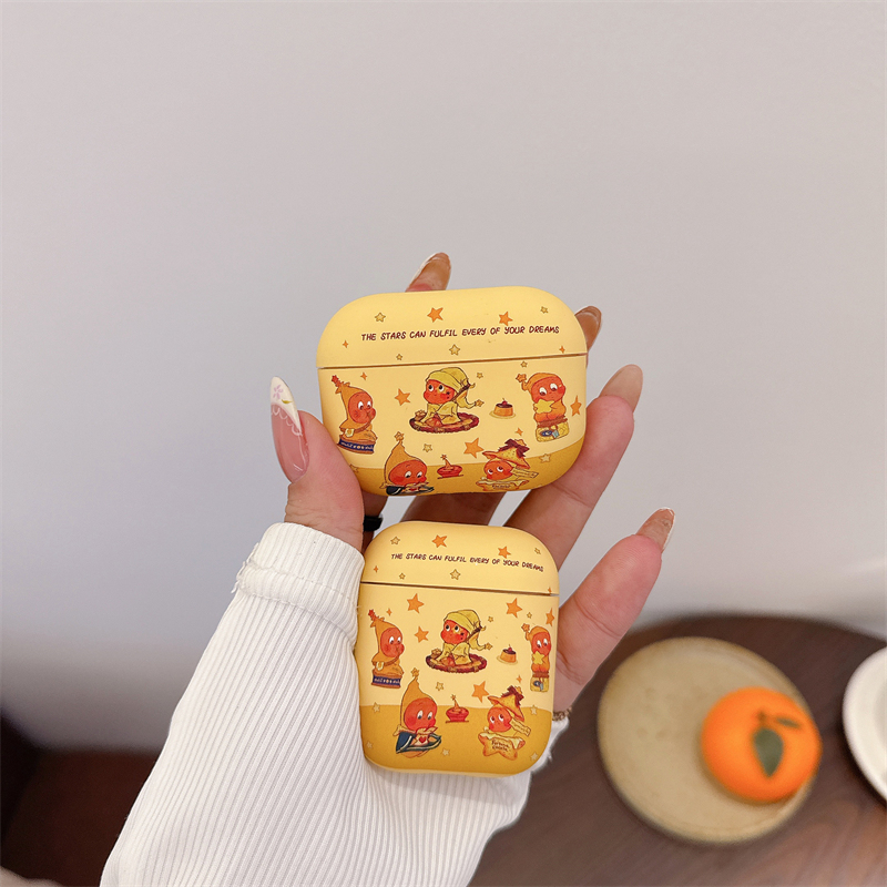 适用airpods4保护套新款airpodspro苹果耳机壳四代女款卡通星星人AirPods3/2/1防摔软壳pro2二代耳机盒三代5