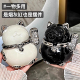 陶瓷轻奢招财猫烟灰缸带盖防飞灰创意客厅家用乔迁开业烟缸高级感