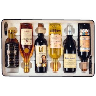 法国进口红酒礼盒装洋酒组合套装威士忌整箱酒水批发年货送礼高档