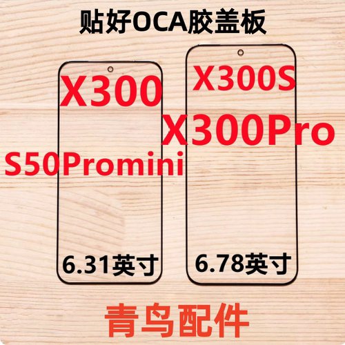 适用vivo X300 X300Pro X300S S50Promini 带OCA干胶盖板外屏