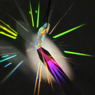 太阳捕手挂件窗户风铃水晶棱镜光影阳光卧室装饰彩虹挂饰空中吊饰