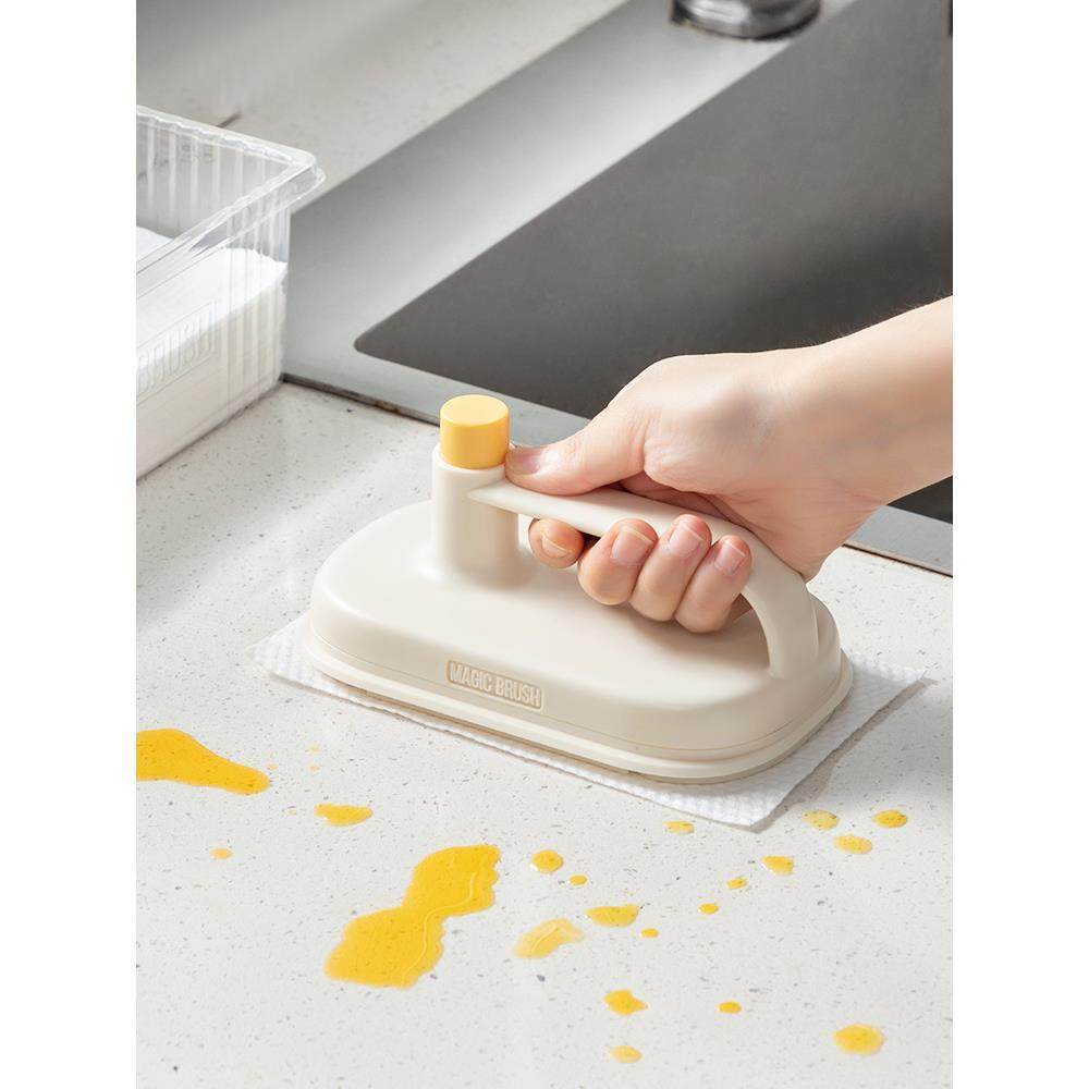 魔术擦厨房去油污带手柄灶台刷懒人一次性抹布清洁刷免洗不脏手