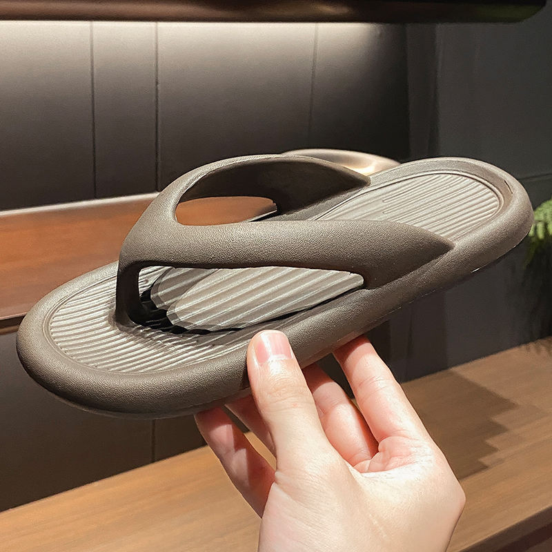 新款人字拖女夏季夹脚厚底外穿凉拖沙滩情侣拖鞋男士浴室洗澡防滑