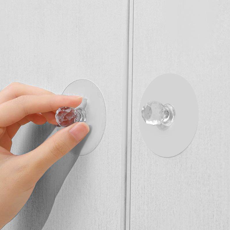 抽屉拉手免打孔门把手手柄柜门推拉玻璃衣柜移门橱柜柜子塑料粘贴
