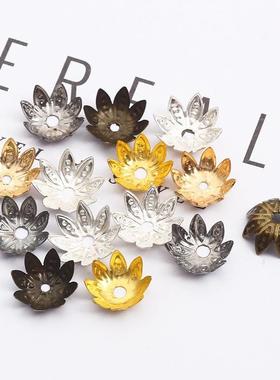 20268—10mm手工diy花托配件 自制发簪耳环饰品隔珠隔片材料热卖