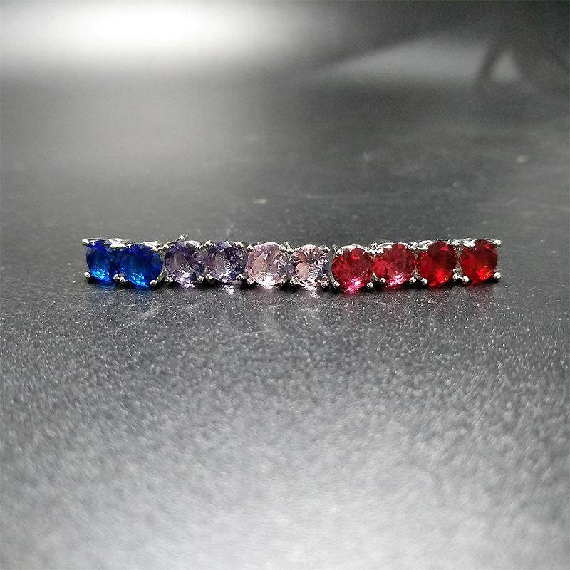 2026翔栩简约经典5mm四爪蓝宝石耳钉粉水晶红钻仿碧玺耳厂家直销,饰品/流行首饰/时尚饰品新,耳钉,淘宝优惠券,粉丝福利购,淘宝优惠卷