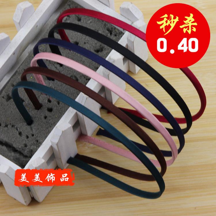 2026美美饰品 新品diy饰品配件手工蝴蝶结材料 5mm套布发箍 头箍