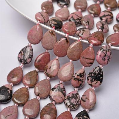 2026富宏珠宝 天然拉长石水晶白松石玛瑙散珠水滴款diy饰品配件半