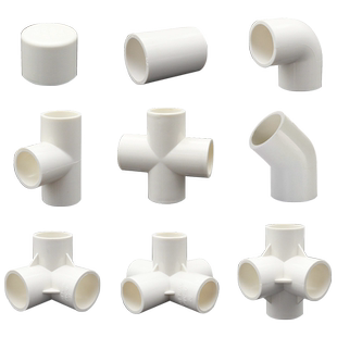 DIY架子PVC材料20 25 32PVC立体三通 四通 五通 六通接头塑料