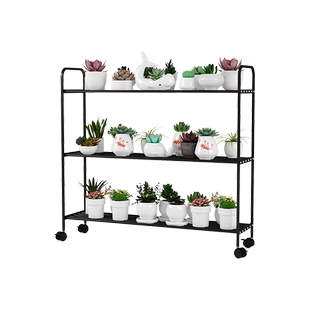 花架阳台置物架阶梯式多层植物多肉花盆托架铁艺花架子客厅落地式