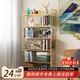铁艺书架落地客厅一体靠墙简易书柜多层置物架儿童飘窗钢制收纳架