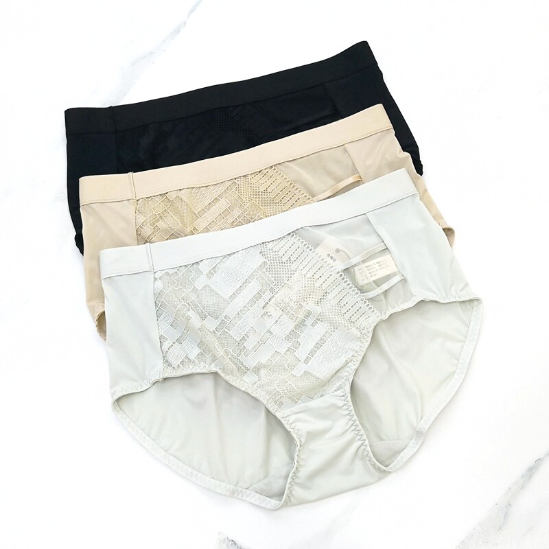 芬铂女士蕾丝舒适透气中腰平角裤FW3109K搭配FW3109H FW3109J文胸