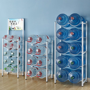 办公室大桶矿泉摆放架多层桶装水陈列架置物架纯净水桶整理收纳层