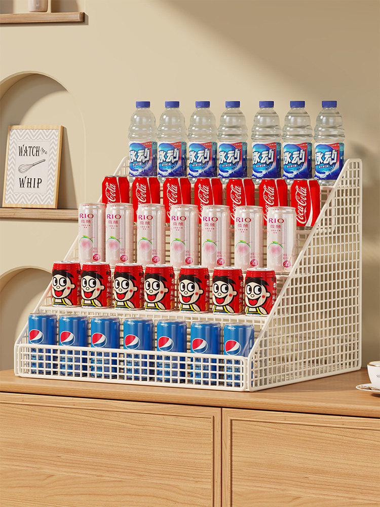 饮料架阶梯展示产品展示架饮料食品储藏架便利店柜台小货架,收纳整理,整理架/置物架/收纳架,淘宝优惠券,粉丝福利购,淘宝优惠卷
