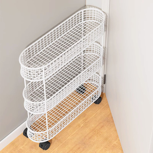 夹缝收纳置物架卫生间门后边柜厕所整理柜多层落地厨房家用缝隙柜