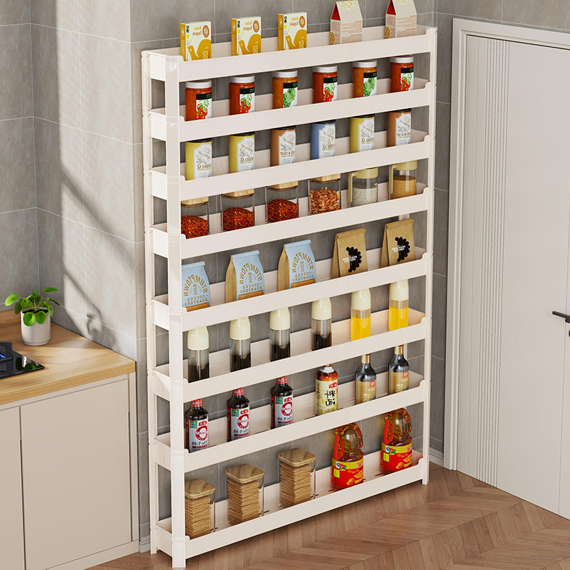 厨房夹缝置物架门后缝隙超窄10cm多层收纳架调料储物货架整理架子