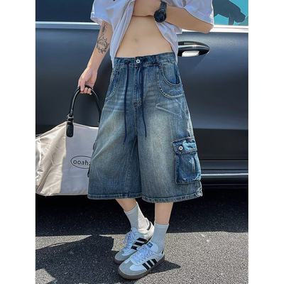 2025夏季薄款美式水洗牛仔裤