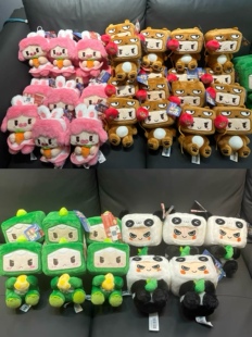 大玩家迷你世界联名款熊孩子毛绒玩具迷斯拉公仔兔美美胖哒礼物