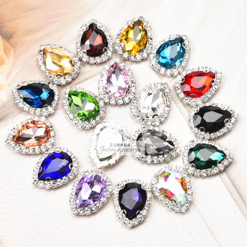 13x18mm水滴服装头饰包鞋配件