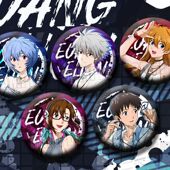 EVA动漫周边双闪艺术与潮流系列明日香绫波丽75mm双闪徽章吧唧