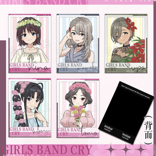 哭泣少女鲜花系列拍立得安和昂河原木桃香周边拍立得小卡收藏装饰