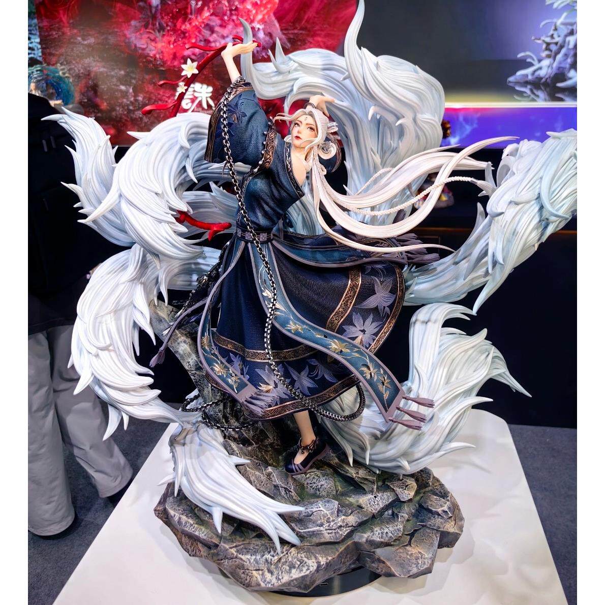 十月梧桐诛仙动画小白动漫手办雕像模型摆件玩具gk大九尾狐狸美女