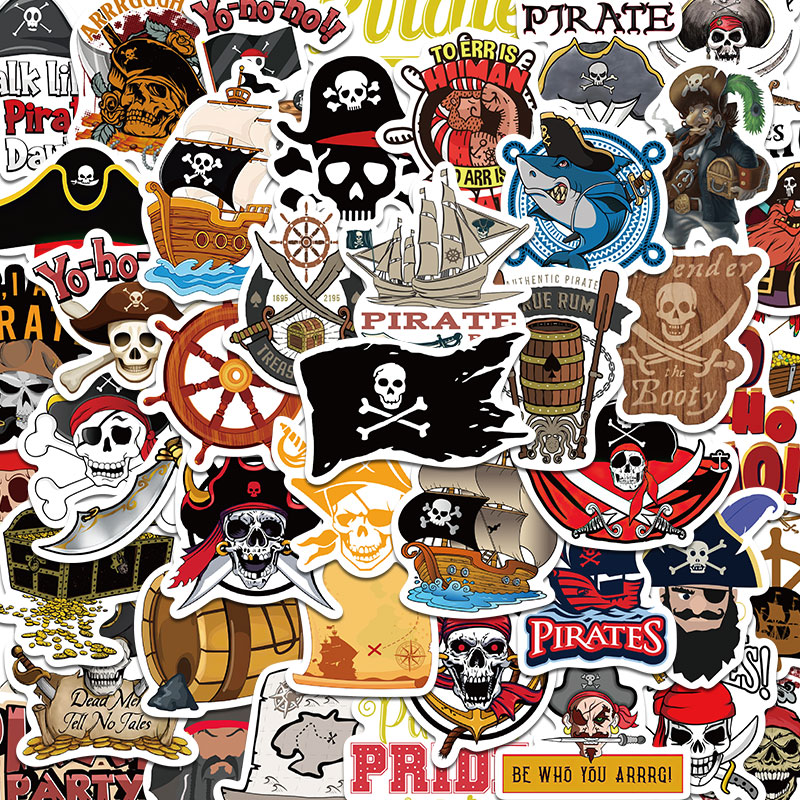 50张海盗贴纸装饰个性防水