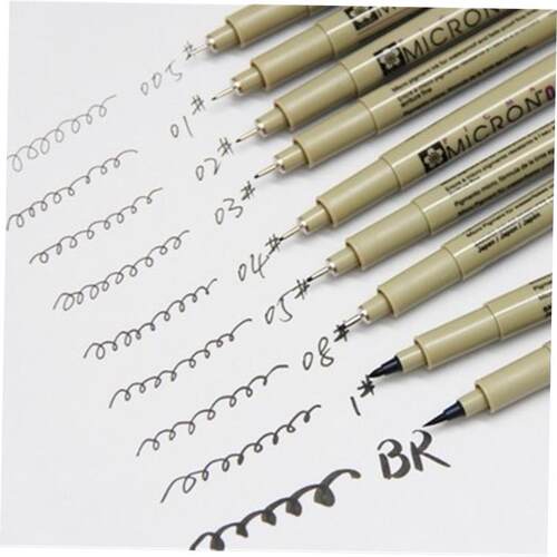 Sakura Pigma Micron Fine Line Pen 005 01 02 03 04 05 0810 BR