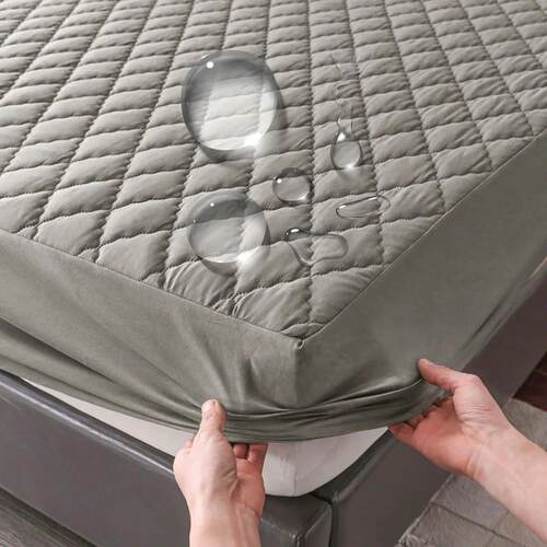 Waterproof Throw Mattress Cover Bed Fitted Sheet Mattress Pr